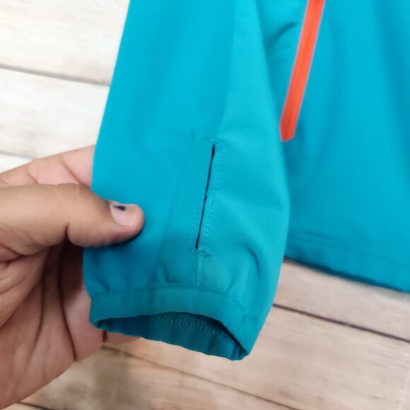 Women's MARMOT FUSION JACKET Lightweight Running Pockets Teal Blue XS/TP - Picture 6 of 16
